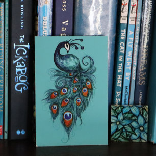 Poster Peacock Feathers Teal Peacocks