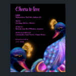 Poster Peacock Jewel Tones Mariage boissons panneau du me<br><div class="desc">Peacock Jewel Tones Mariage Floral Moody violet boissons panneau Ce panneau de menu de boissons mariages n'est pas seulement une liste de boissons, c'est une déclaration artistique qui ajoute une touche opulente à l'espace bar de votre événement. Transformez votre menu de boissons en un affichage artistique qui correspond à la...</div>