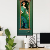 Poster Peacock Majestic par Élisabeth Sonrel Old Maste (Bureau à domicile)
