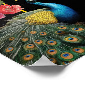 Poster Peacock Moody Floral Indian Welcome Signal (Coin)