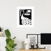 Poster Peacock motif from Le Mort d'Arthur (litho) (Bureau à domicile)