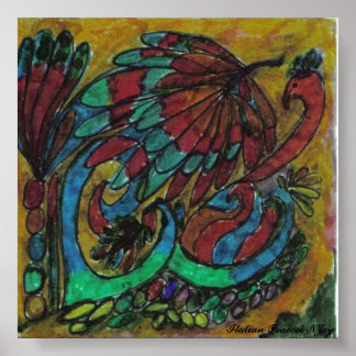 Poster Peacock NJoy italien