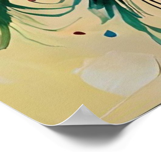 Poster Peacock of Hidden Stories - Indian Folk Art Fusion (Coin)