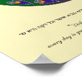 Poster Peacock-Peahen dans Love ketubah, kantha (Coin)