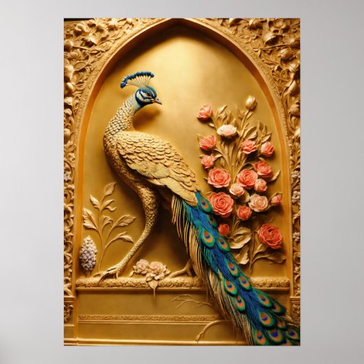 Poster Peacock Plumage - Une explosion de couleur pour vo (Devant)