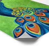 Poster Peacock Premium Canvas (5x7) (Coin)