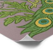 Poster Peacock Turquoise vintage (Coin)