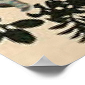 Poster Peacock vintage (Coin)