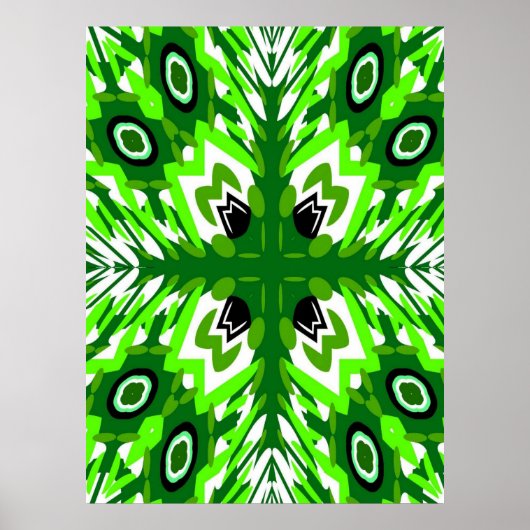 Poster Peacock vintage (Devant)