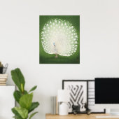Poster Peacock vintage, Retro Japonais (Bureau à domicile)