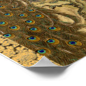 Poster Peacocks et pivoines japonais vintages (Coin)