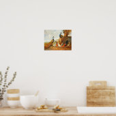 Poster Peacocks et poulets (Cuisine)