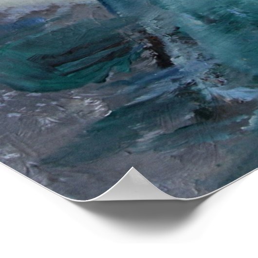 Poster Peahen Portrait (Coin)