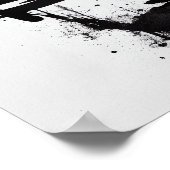 Poster "Peak Persona" - Peinture Abstraite à fente d'encr (Coin)