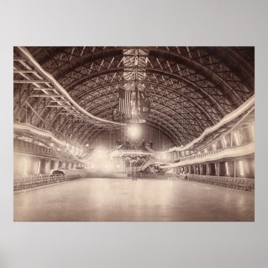 Poster Peak's Island Forest City Rink vers 1890 (Devant)