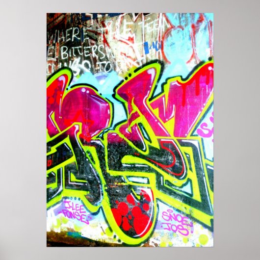 Poster Peaks Island, Maine graffiti (Devant)