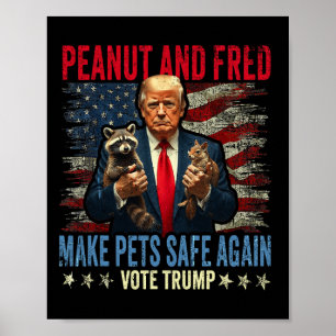 Poster Peanut et Fred rendent les animaux de compagnie à