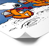 Poster Peanuts | Anniversaire dans l'espace (Coin)