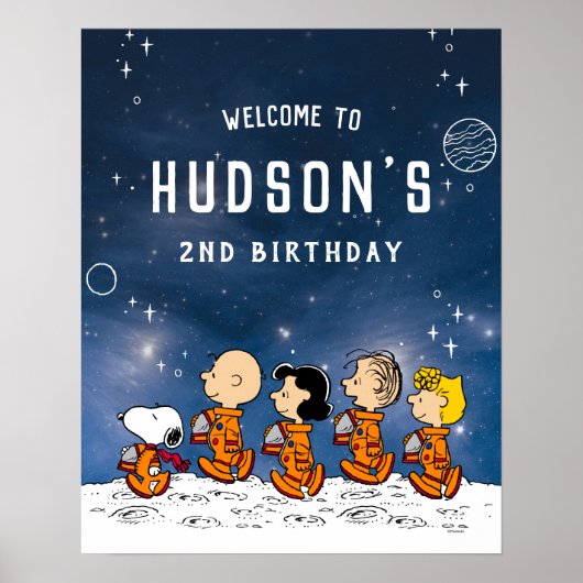 Poster Peanuts | Anniversaire Spatial (Devant)