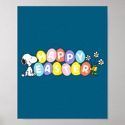 Poster Peanuts joyeuses Pâques Peanuts joyeuses Pâques (Devant)