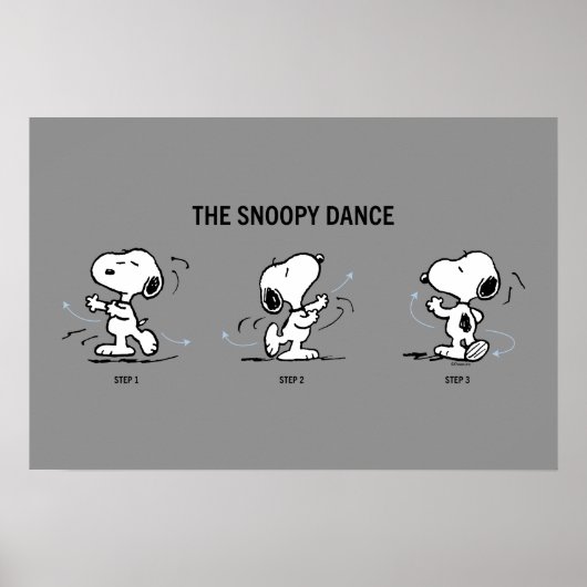 Poster Peanuts | La danse de Snoopy (Devant)