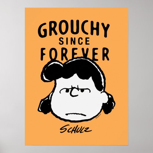 Poster Peanuts | Lucy grognon depuis toujours (Devant)