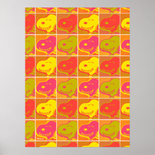 Poster Peanuts Motif Pop Art Snoopy