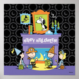 Poster Peanuts Salles Ensorcelées Halloween