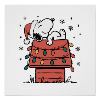 Poster Peanuts Snoopy Festive Christmas Gift