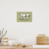 Poster Peanuts | Snoopy marche tête haute (Cuisine)