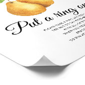 Poster Pear bridal shower Put a ring on it game (Coin)