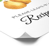 Poster Pear bridal shower Your recipe card here (Coin)