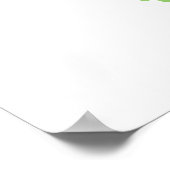 Poster Pear Sketch. Illustration de ligne en vert. (Coin)