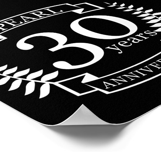 Poster Pearl 30e anniversaire du mariage 30 ans (Coin)
