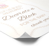 Poster Pearl Baby Shower Game Sign (Coin)