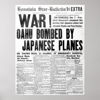 Poster Pearl Harbor Attack Journal