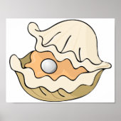 Poster Pearl In An Oyster (Devant)
