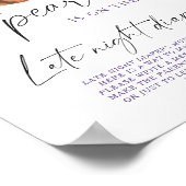 Poster Pearl shell baby shower Late night diapers game (Coin)