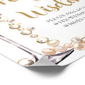 Poster Pearles & Prosecco Champagne Pearles de sagesse (Coin)