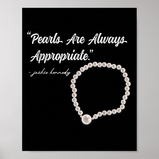 Poster Pearls Are Always Appropriate (Devant)