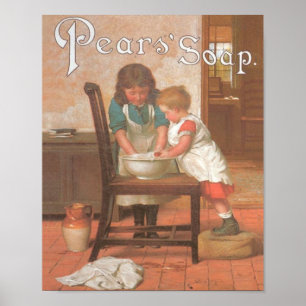 Poster Pears Soap 2 Enfants