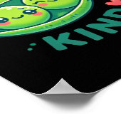 Poster Peas Be Kind - Drôle Pea Pun (Coin)