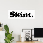 Poster Peau. (Bureau à domicile)