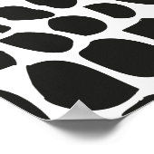 Poster Peau animale en noir et blanc (Coin)