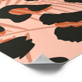 Poster Peau de guépard, motif transparent et vibrant. (Coin)