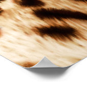 Poster Peau de léopard, authentique Motif de la faune. (Coin)