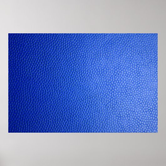 Poster peau en cuir bleu (Devant)