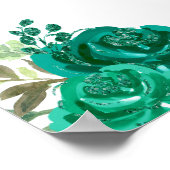 Poster Peau foncée Princesse Flore verte Bienvenue (Coin)