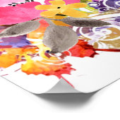 Poster Peau rose et violet sur (Coin)