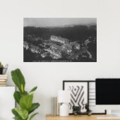 Poster Pebble Beach, CA - Hotel Del Monte Vue aérienne (Bureau à domicile)